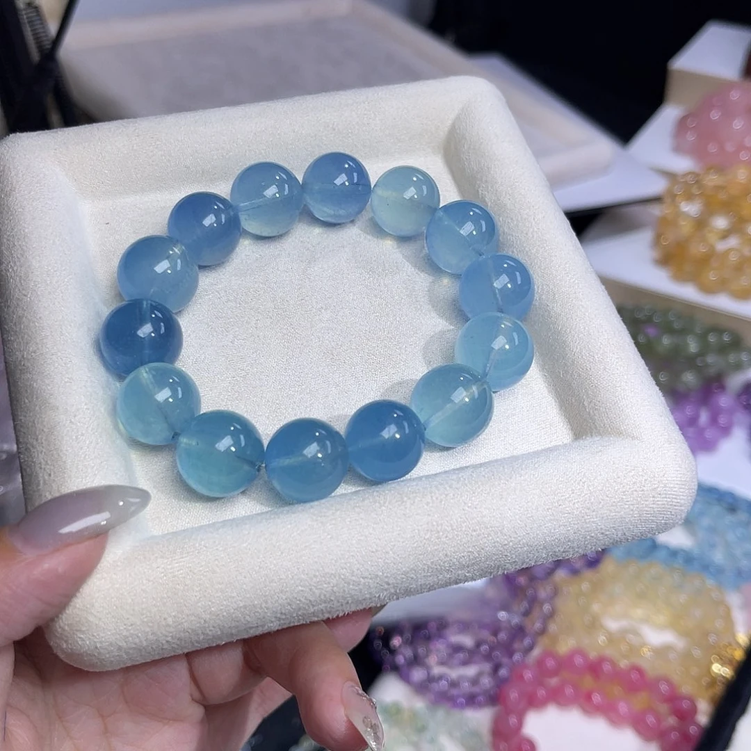 水晶手串未镶嵌姐****~天然水晶15*