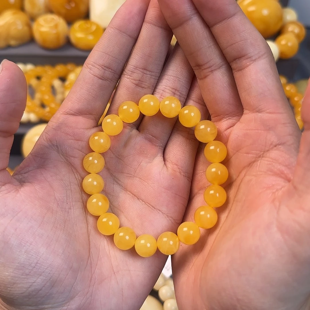 未镶嵌蜜蜡珠宝奇石10mm