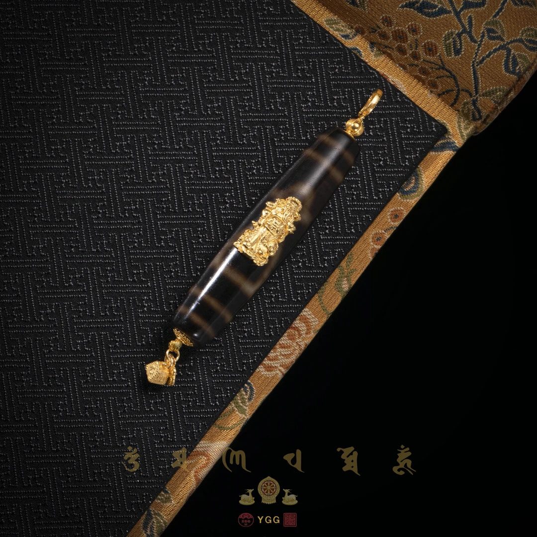 员格格OJCF37/18K金财财到-五路财玛瑙吊坠（多样性发）