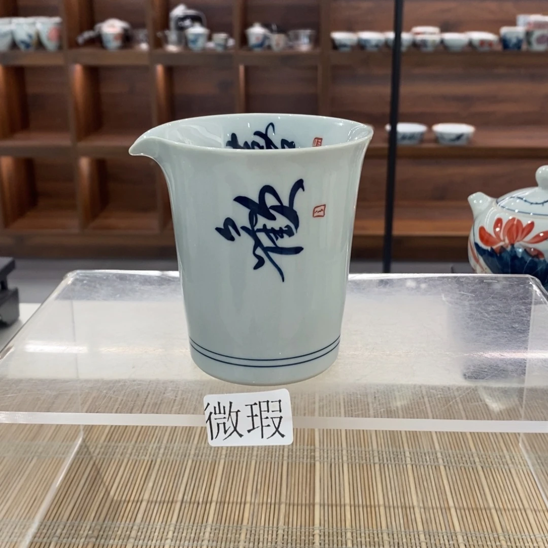 釉下彩老陶泥手工绘制