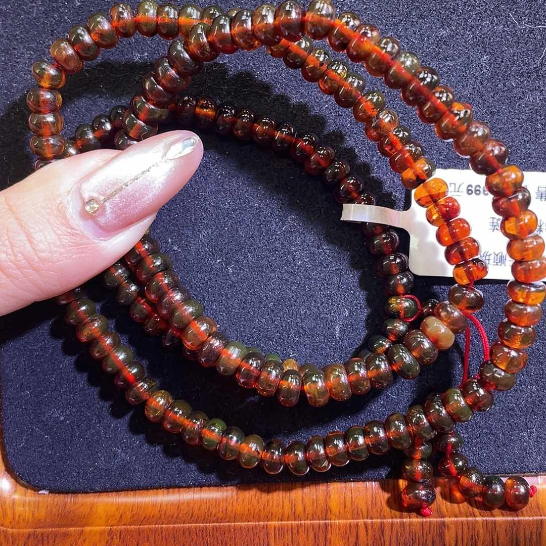 未镶嵌琥珀手链6+血珀158