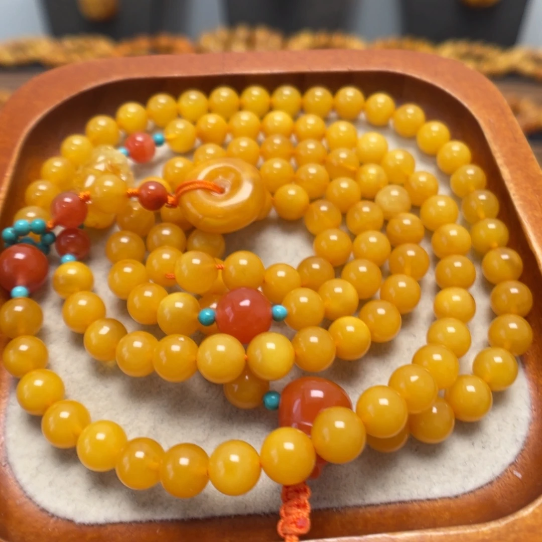 蜜蜡未镶嵌手串蜜蜡