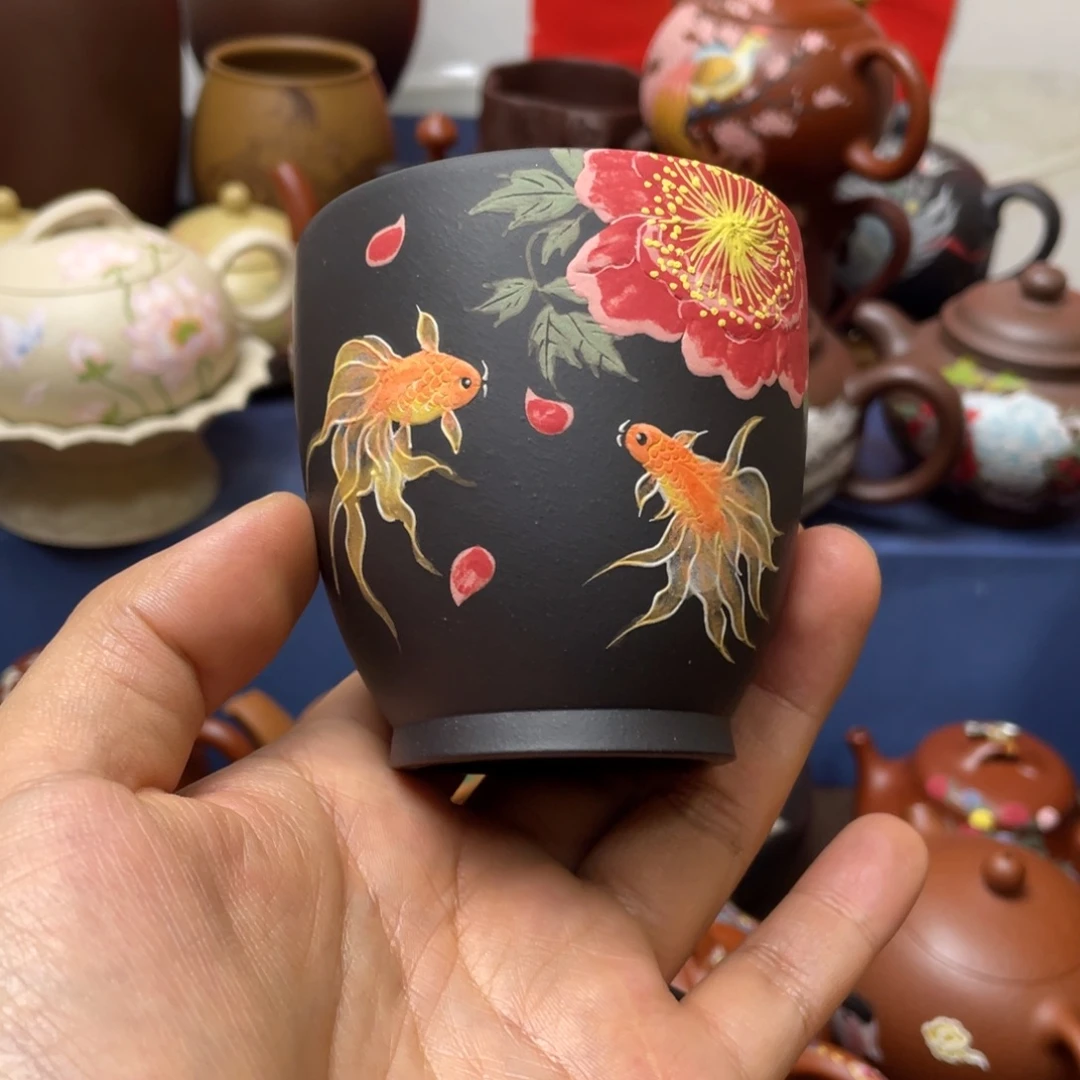 用***3茶杯紫砂紫砂主人杯150cc