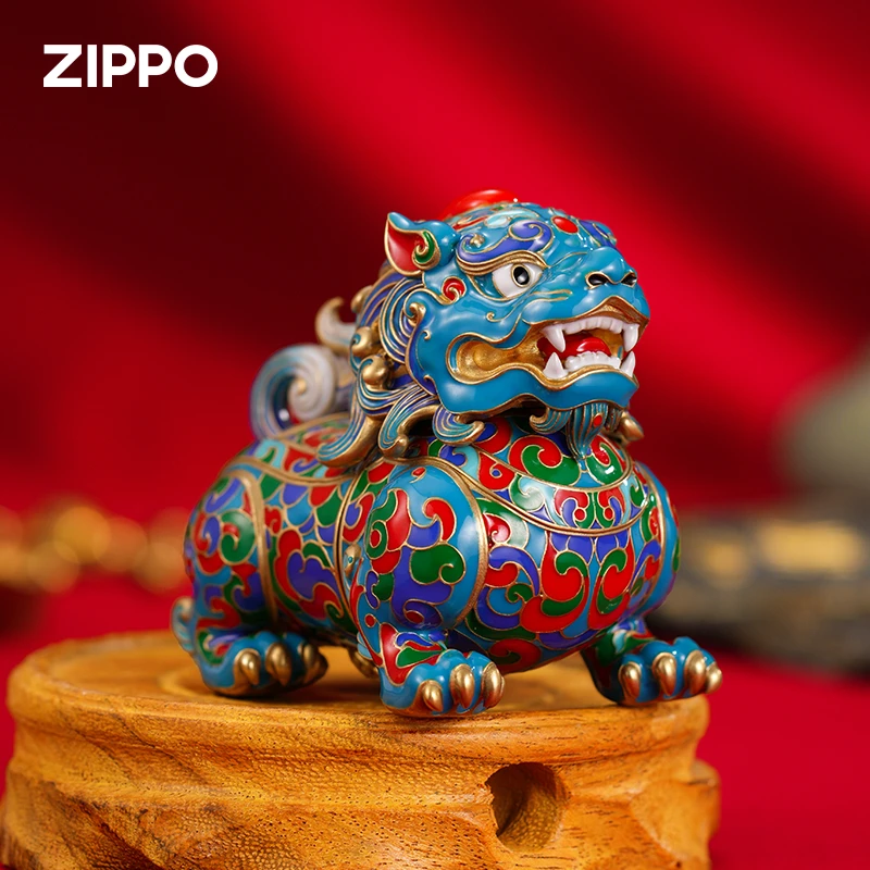 ZIPPO/之宝【貔貅】夜光珐琅摆件立体瑞兽经典防风男士送礼DYJ1