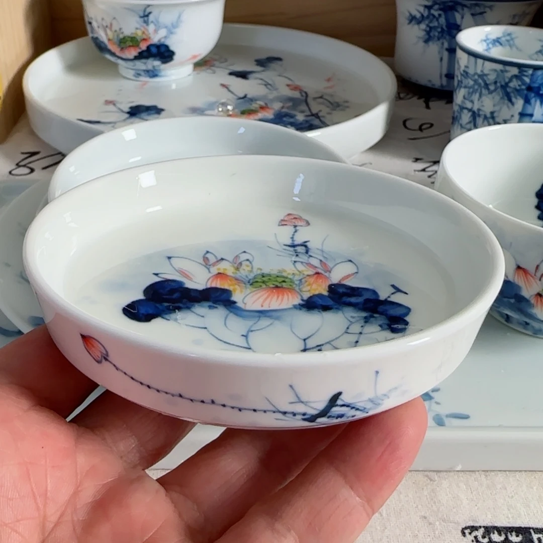 景德镇釉下青花五彩手绘