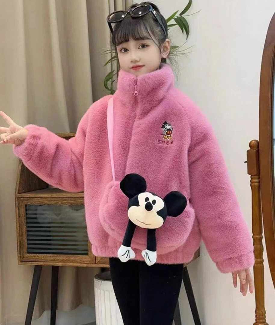 4052（带直播展示的包）儿童bobo鹅时尚毛毛外套