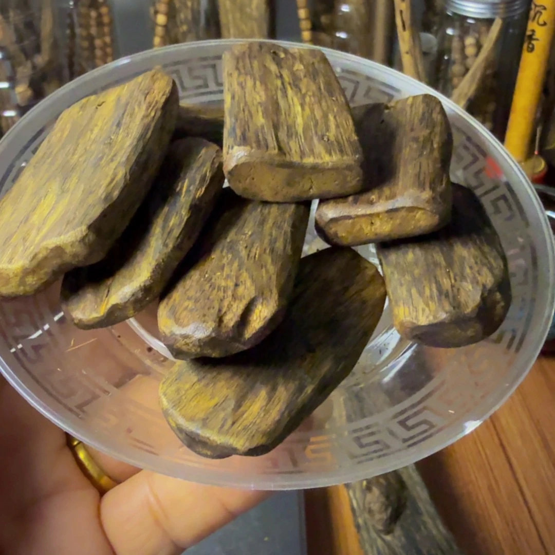 种植棋楠沉香吊坠摆料