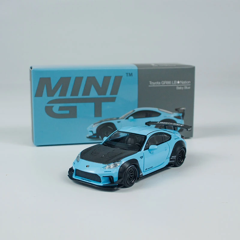 MINIGT车模 1:64 合金 873号丰田GR86 LBWK 小比例汽车模型收藏车