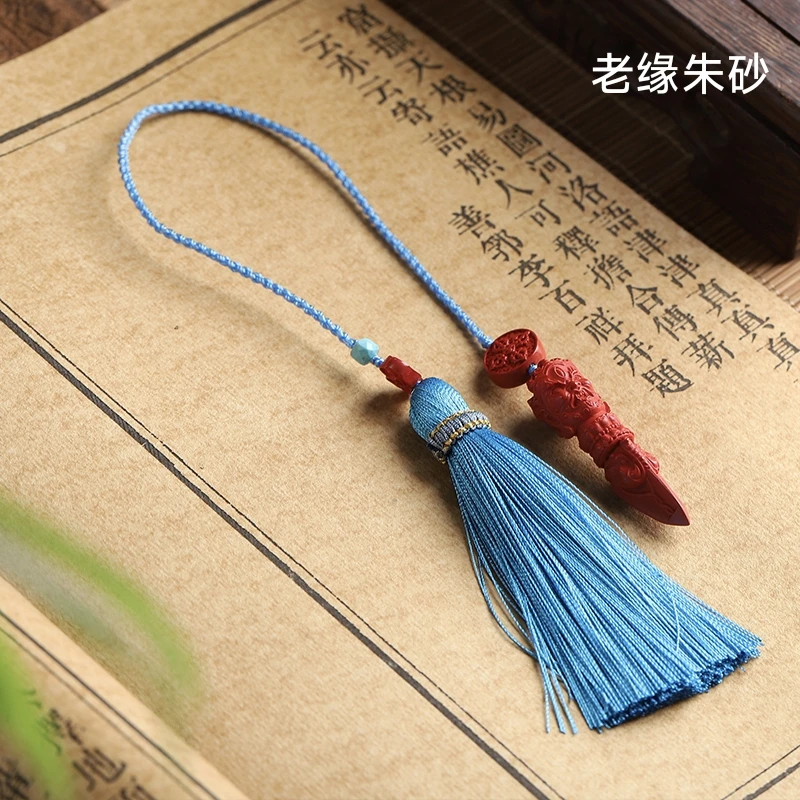 含辰砂工艺品高含量朱砂红砂大黑天手机坠包挂