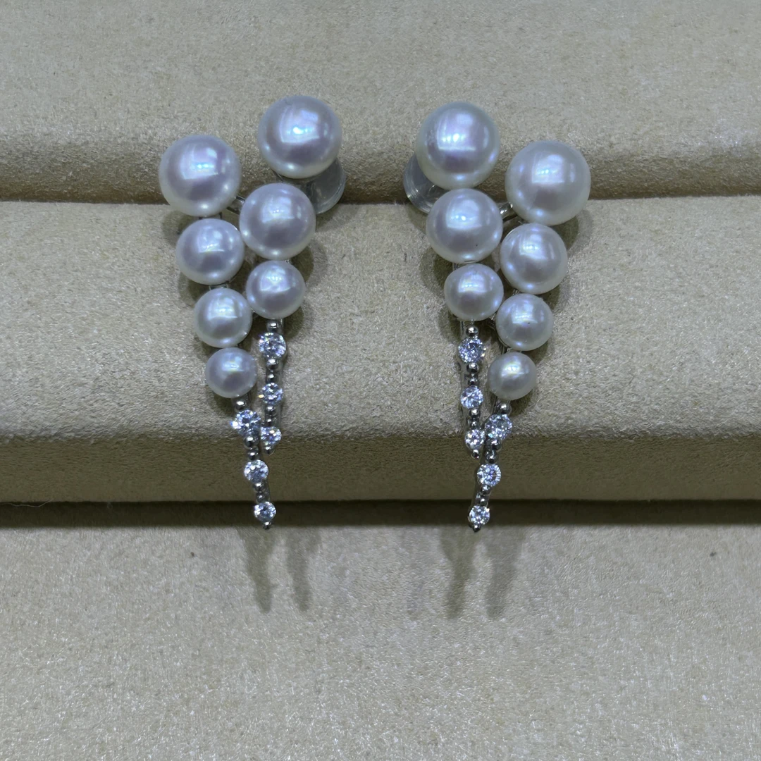 [老舅珍珠]淡水珍珠耳钉7232