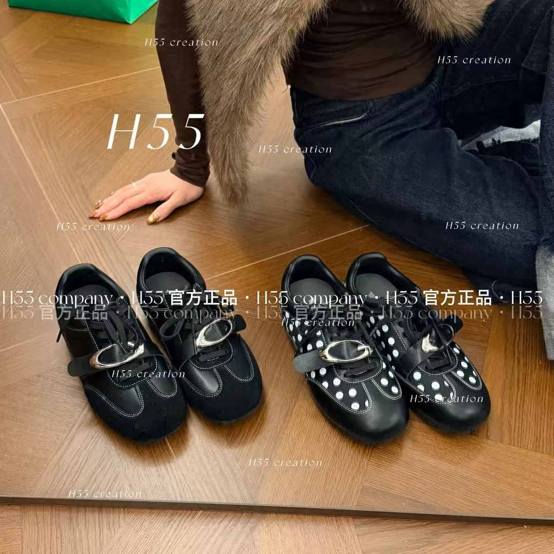 解构波卡尔美学｜金属波点德训鞋时尚休闲鞋3cm10-3152【N】