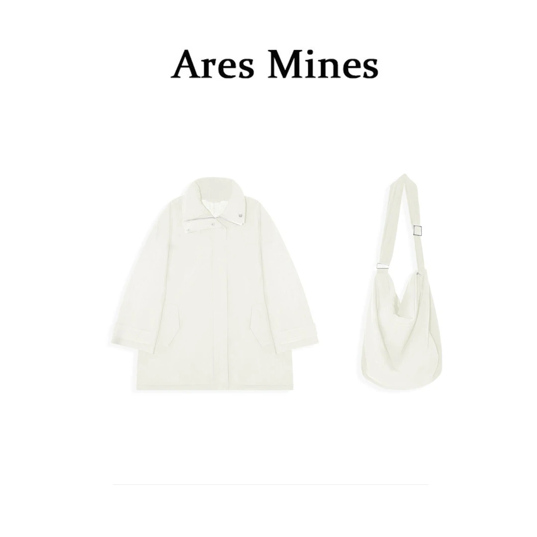 【盛朗熙Ares Mines】设计师款 日常通勤半高领廓形外套