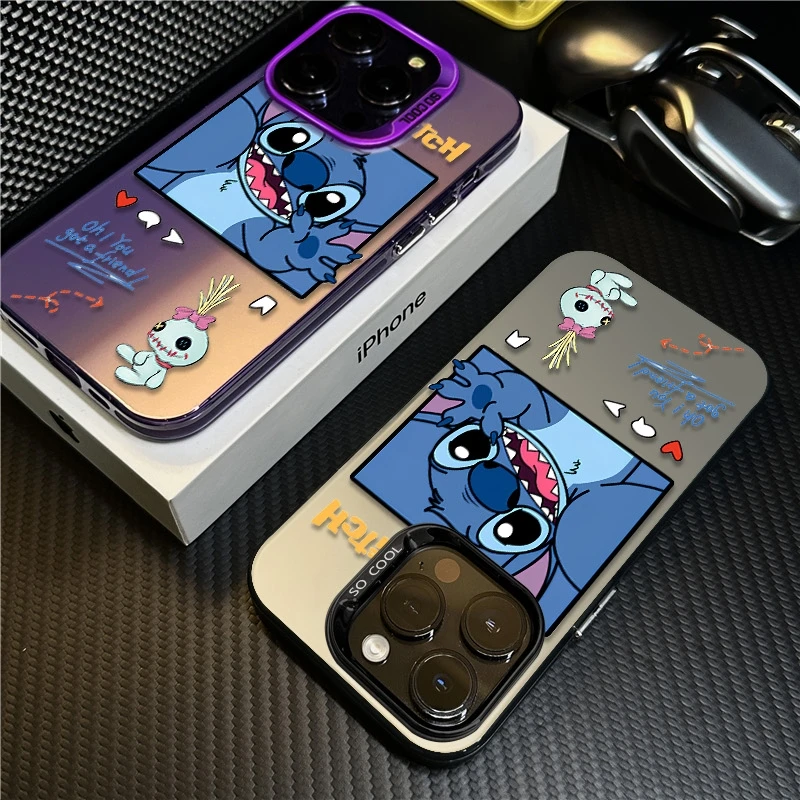 史迪奇适用苹果16promax手机壳iPhone15创意14保护套17新款12卡通