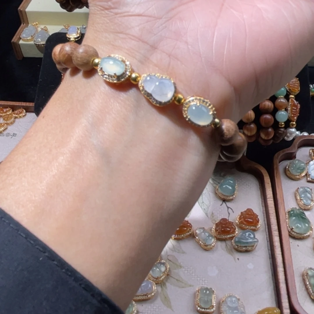 翡翠银S925镶嵌颈饰