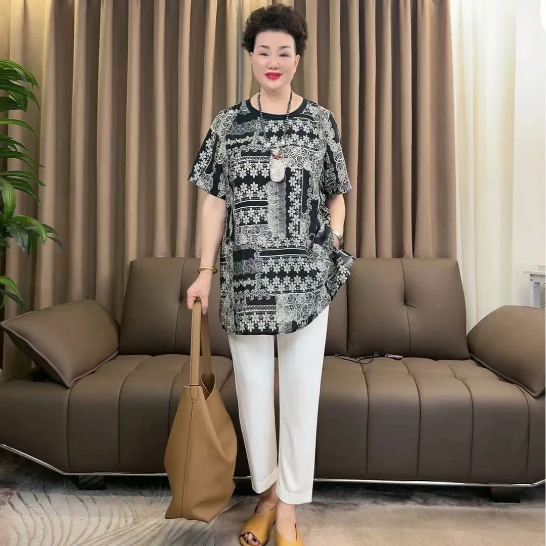 MZRY NIUJIE 复古碎花上衣 衣长75 胸围118-134