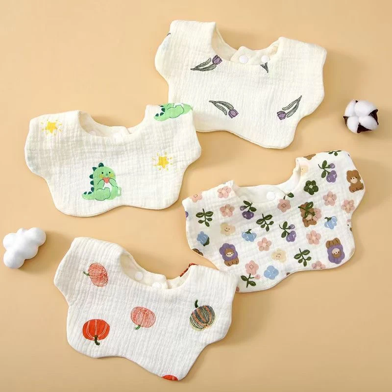 【昌吉发货】婴幼儿全棉口水巾（拍一发四）