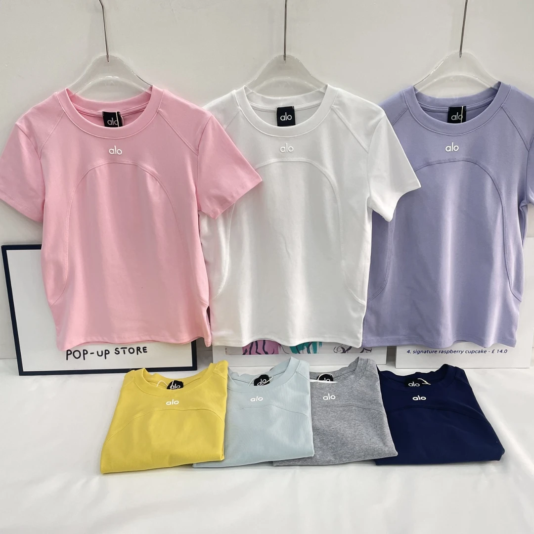 女装短袖T恤修身显瘦圆领拼接小众炸街穿搭气质高级感女装上衣