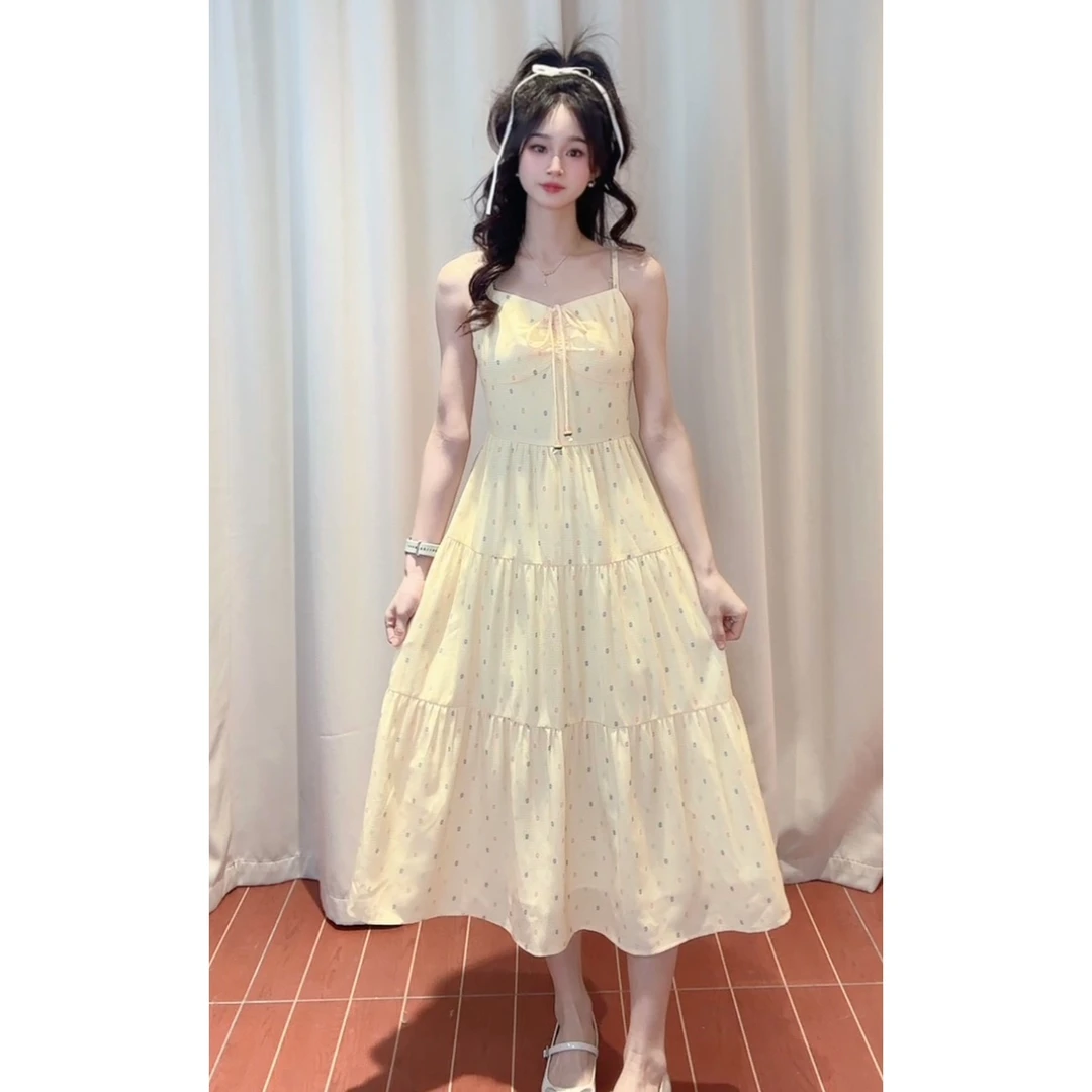 IEF/爱依服2025新款夏季甜美吊带裙