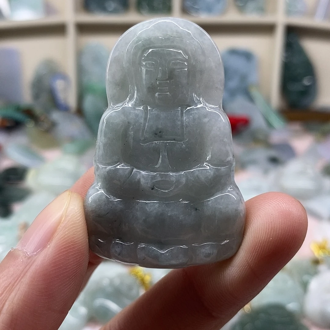 颈饰未镶嵌翡翠天然