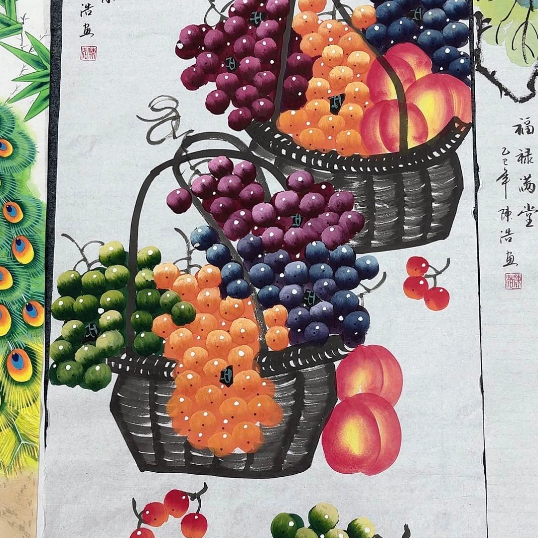 国画纯手工纯手工