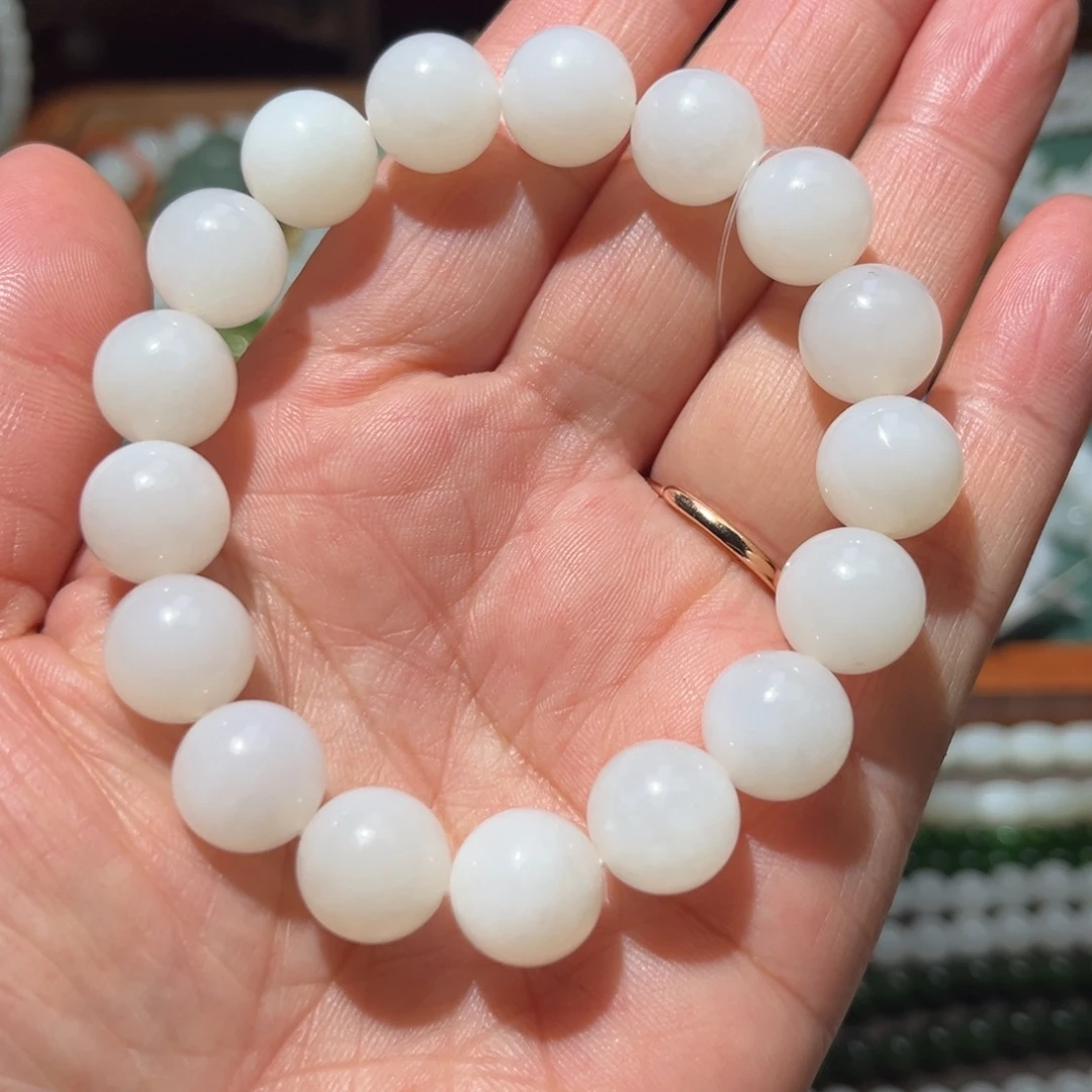 和田玉未镶嵌手链卡12