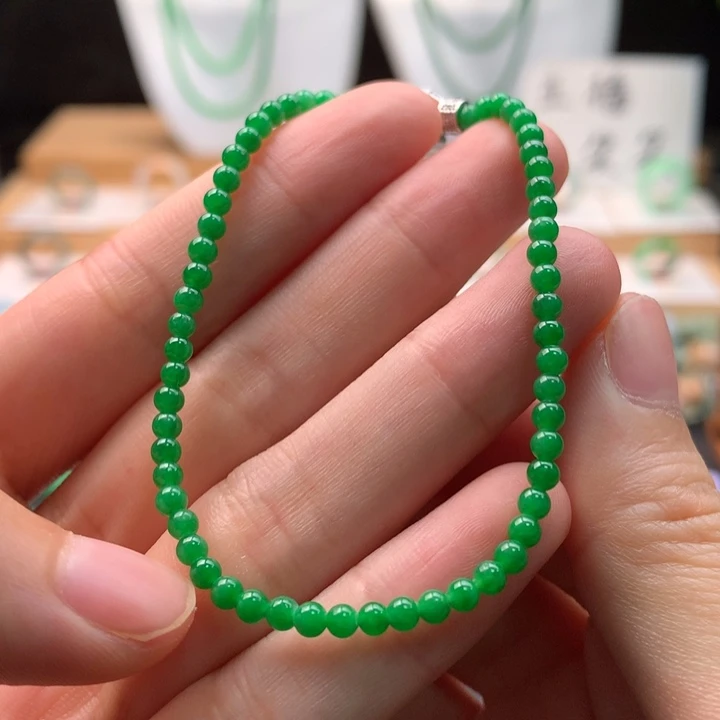翡翠未镶嵌手链天然缅甸A货翡翠