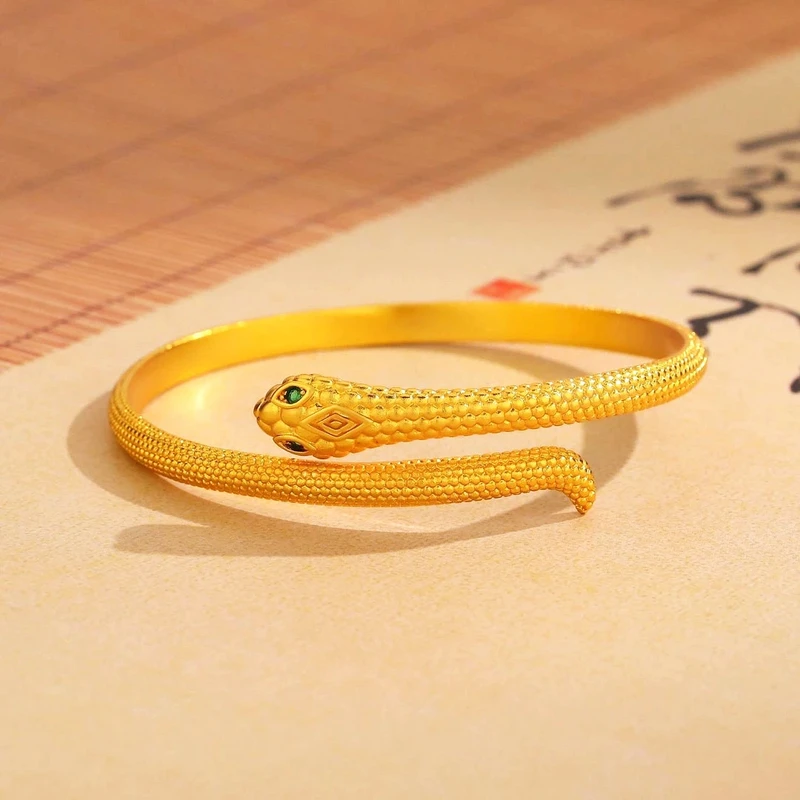 【粉丝专享】新中式本命年灵蛇可调节手镯女款时尚气质百搭设计感Y1