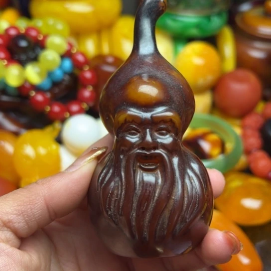 琥珀手串未镶嵌蜜蜡