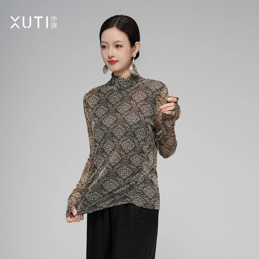 序缇质造春夏新款复古国风新中式女装桑蚕丝上衣H157-0066