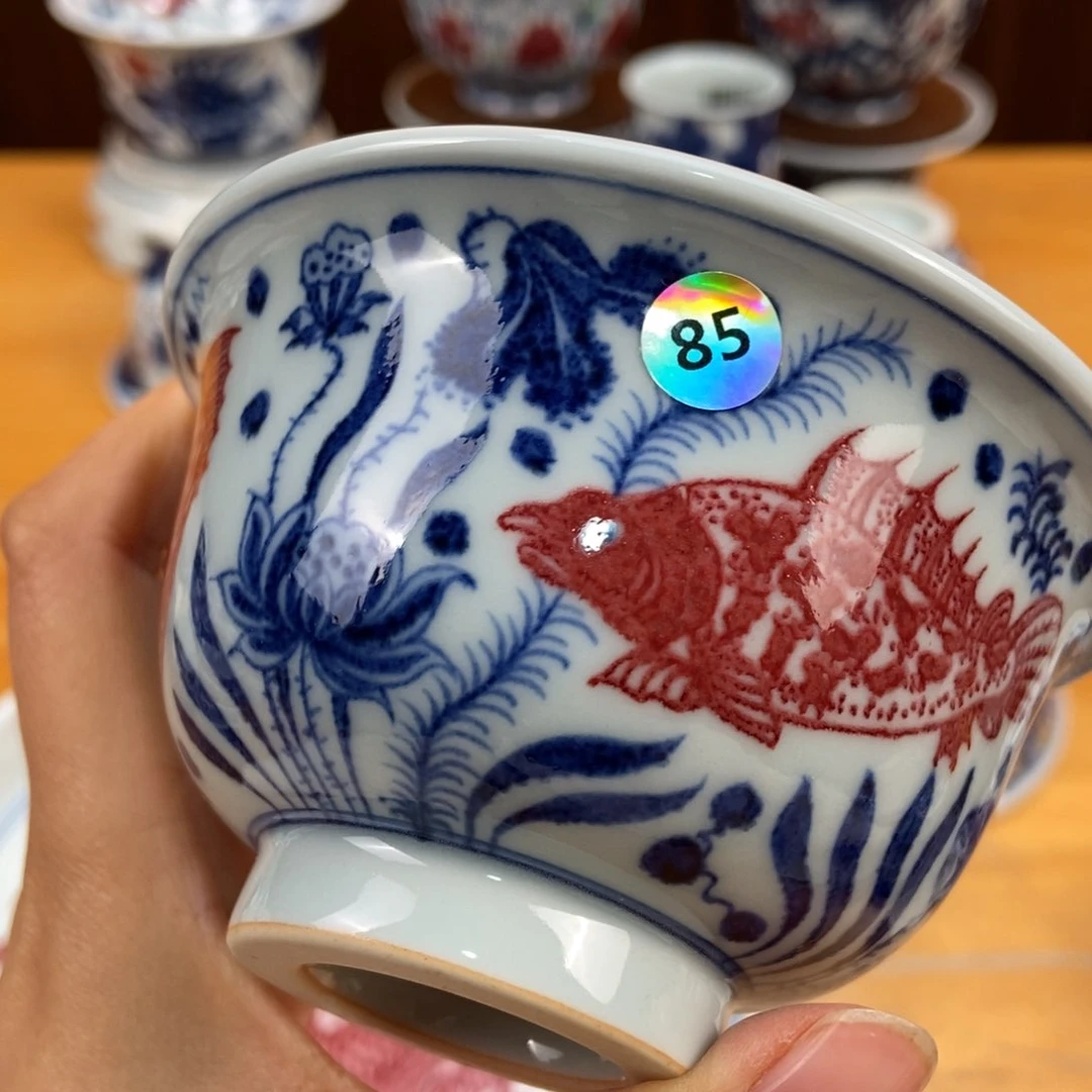 手绘现代茶具非古董