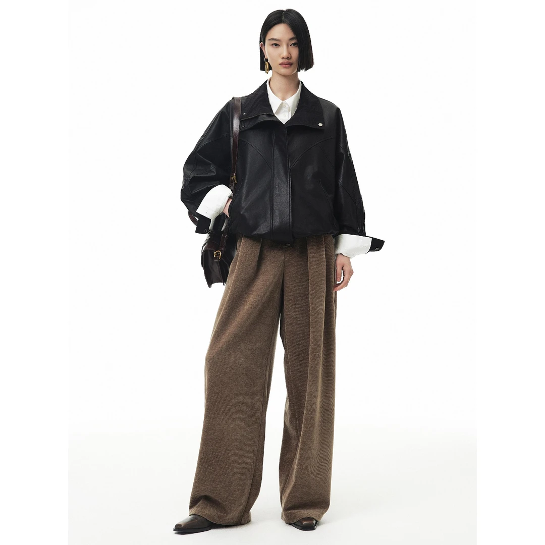 ANNENONO 设计师品牌 25秋冬新品 翻领拼接皮衣 SOLSOL买手店