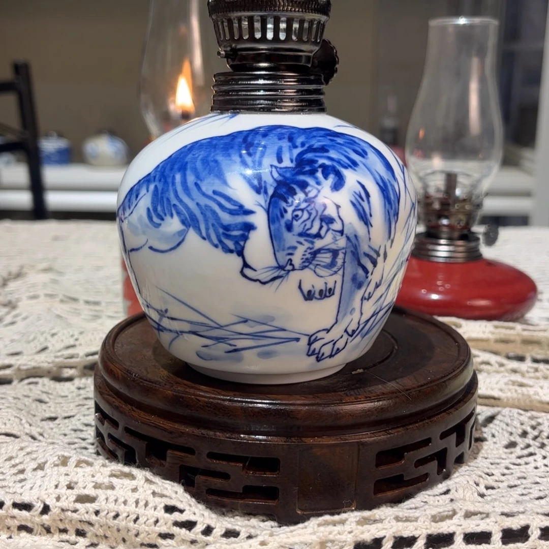 摆件景德镇陶瓷香薰灯