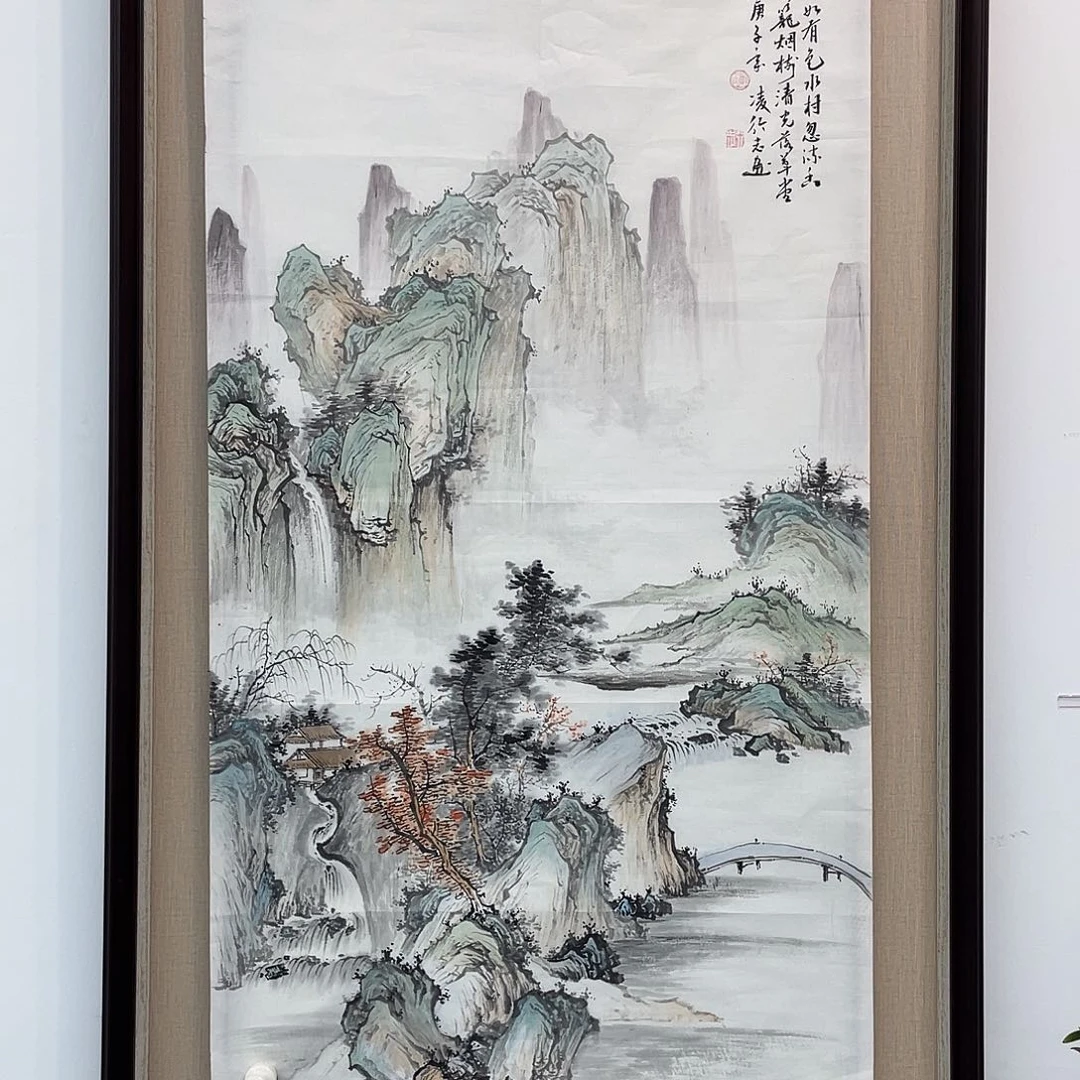 国画凌行志手绘作品
