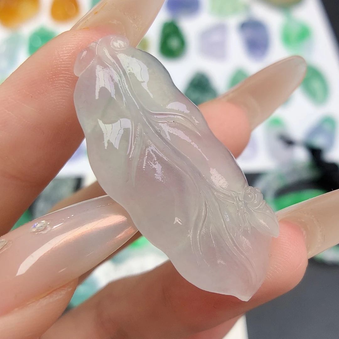 定制翡翠未镶嵌叶子