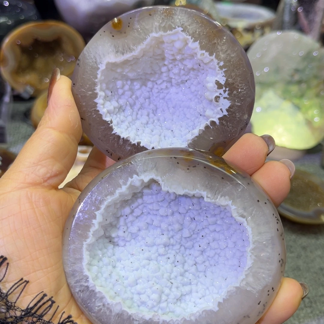 紫晶未镶嵌摆件水晶