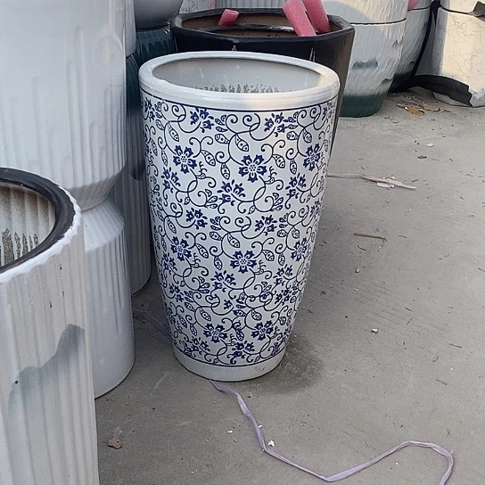 高腰锥青花大号口30高50福利