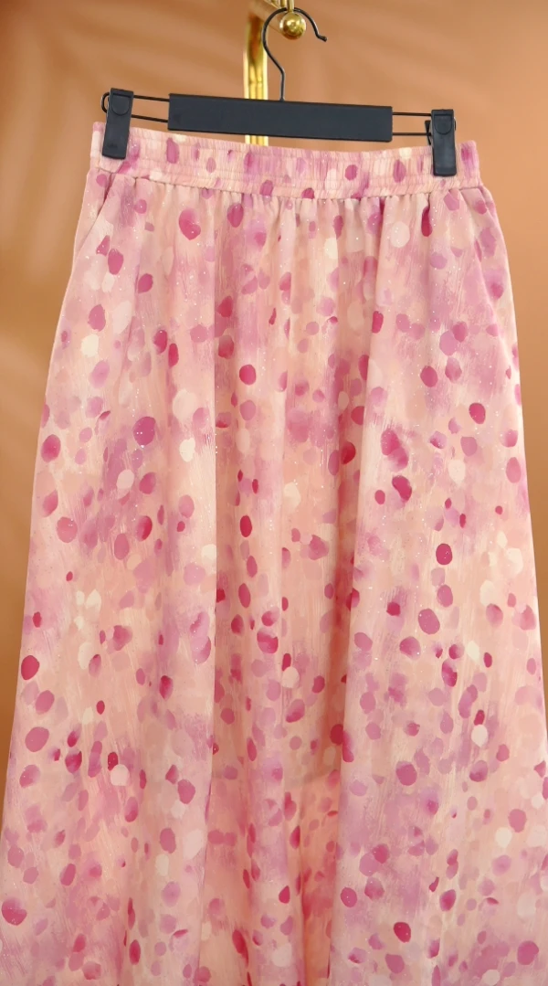 洋气减龄印花裙2025夏季新款轻薄舒适宽松透气半身裙