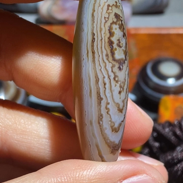 玛瑙/玉髓钛钢颈饰