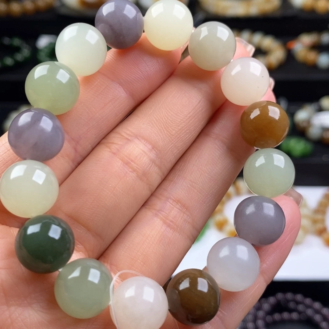 和田玉手串未镶嵌