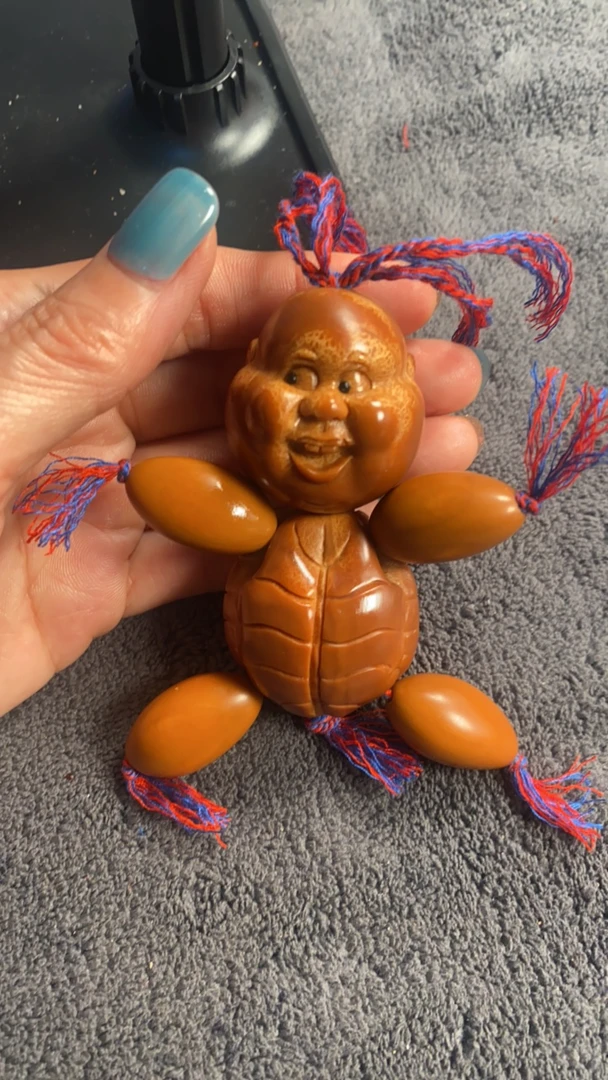 巴西橄榄核雕刻文玩龟仙人网红人文玩小人