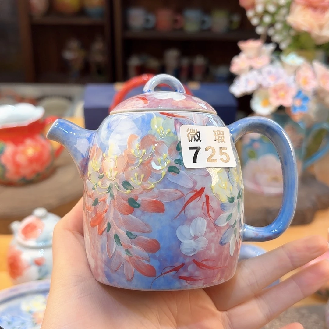 美****士景德镇手绘高温釉下彩陶瓷茶具