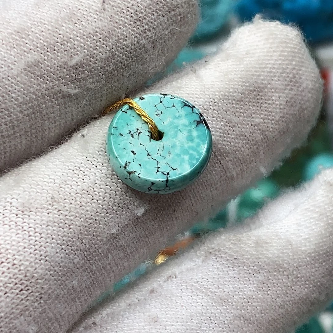 绿松石未镶嵌原矿绿松石地大质检