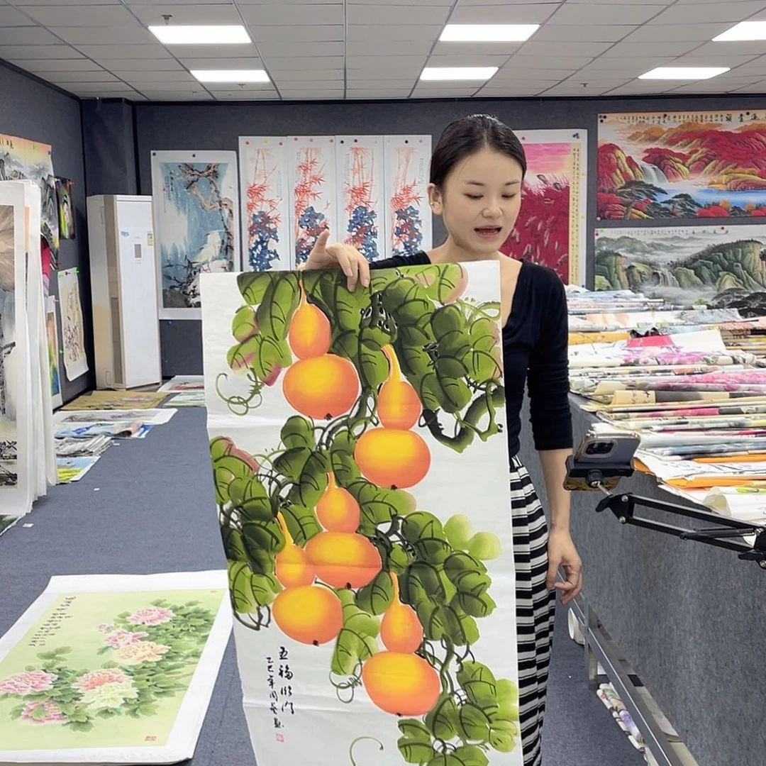 国画作品小姐姐放漏…