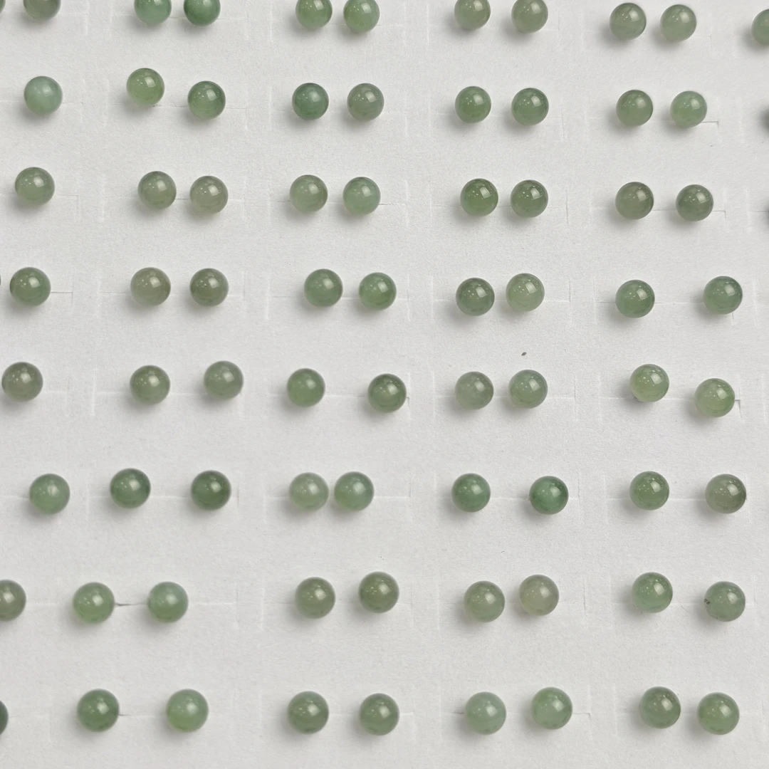 【书记甄选】天然和田玉小灯泡耳钉 多样性发一件 JSG4090