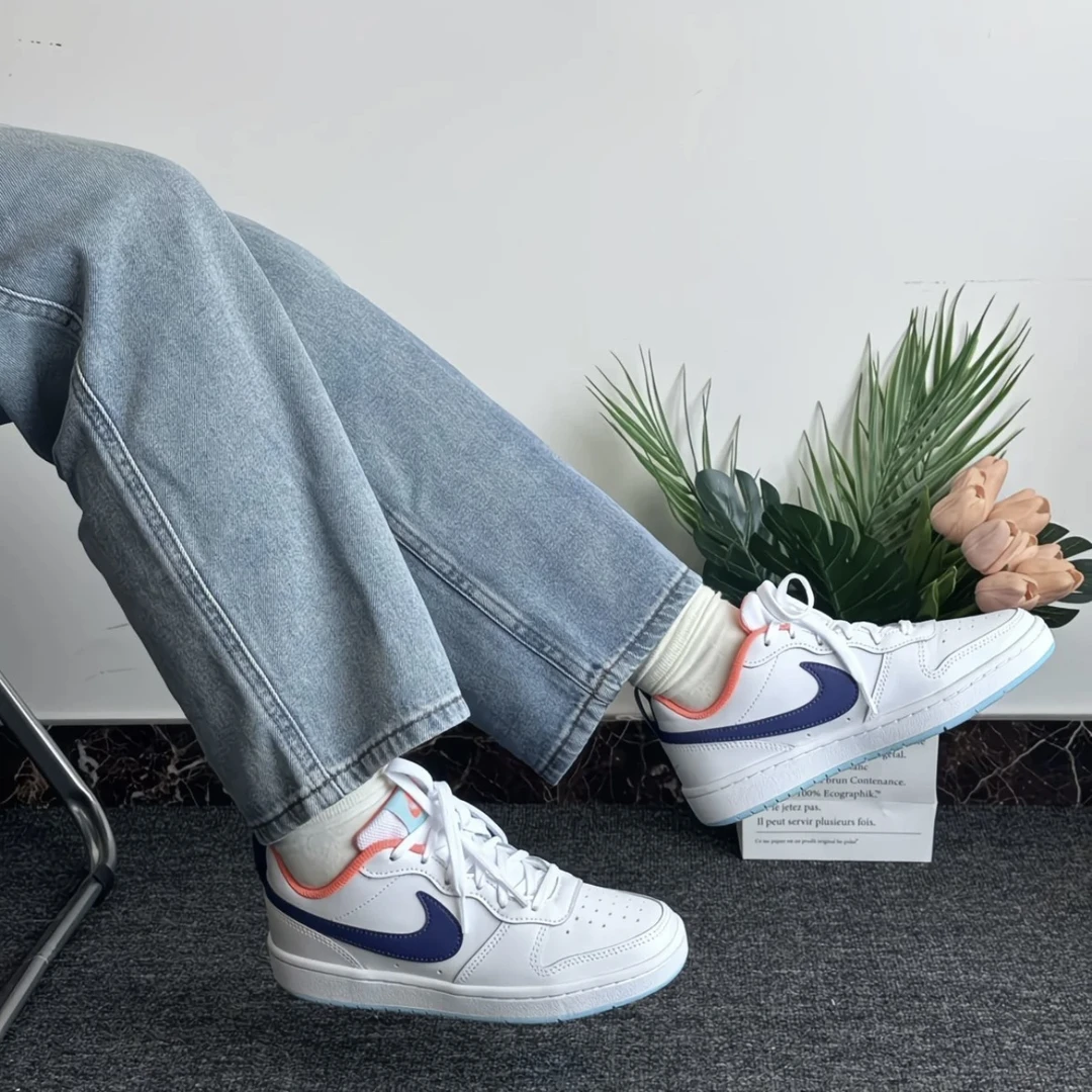 耐克Nike Court Borough 2 板鞋 复古时尚支撑舒适百搭BQ5448-112