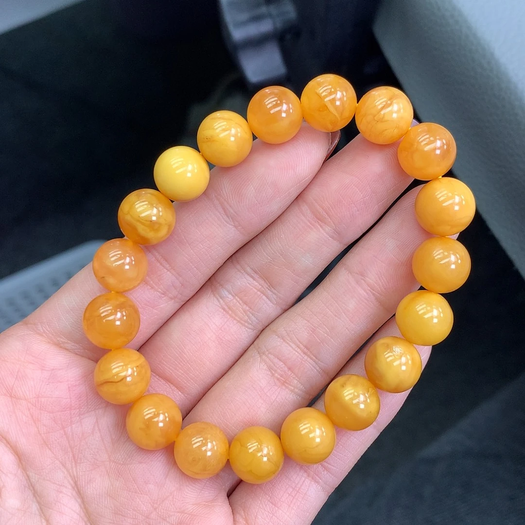 琥珀未镶嵌珠宝奇石9mm➕