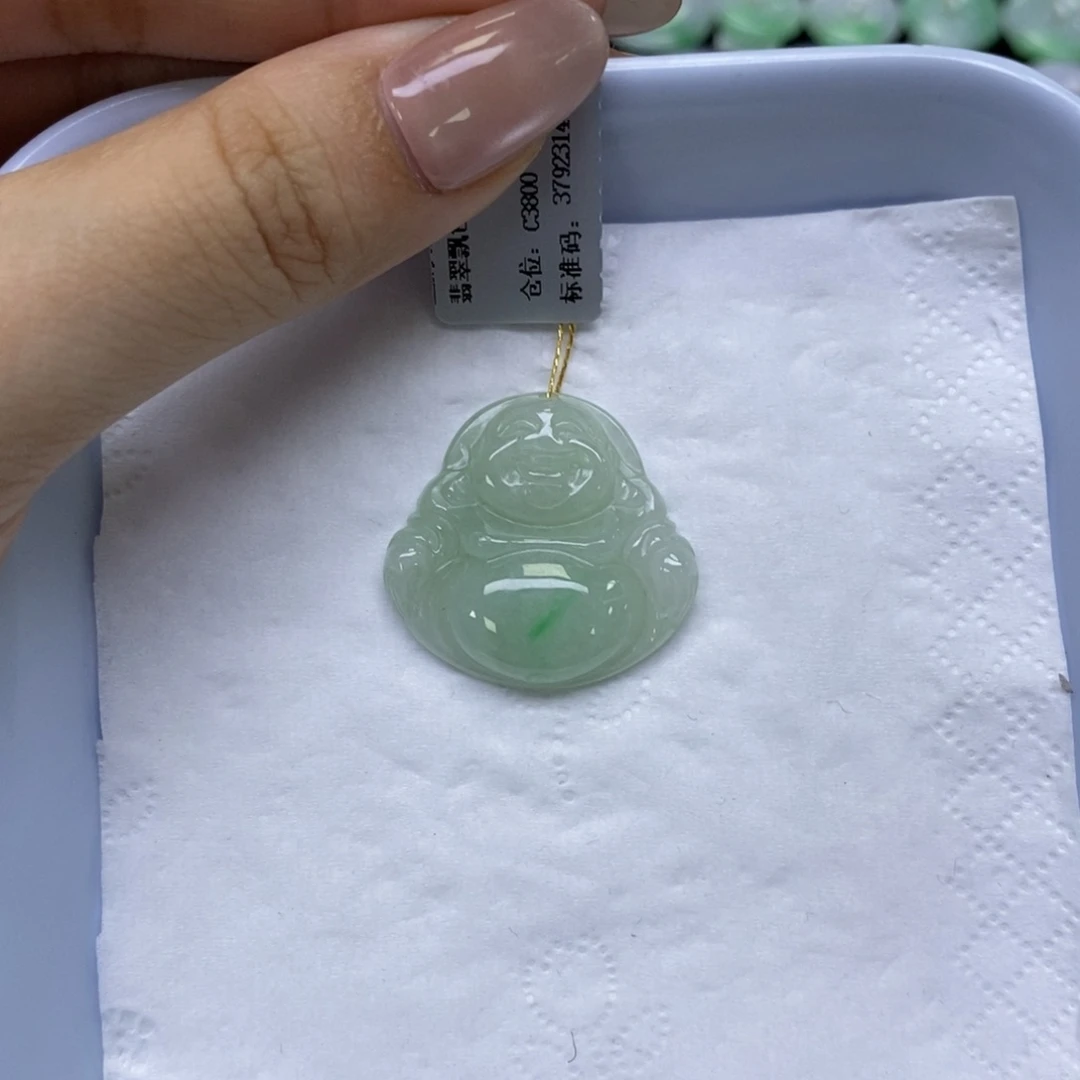 颈饰未镶嵌翡翠佛公