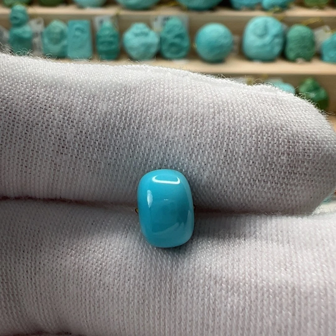 未镶嵌绿松石老型珠8.2mm