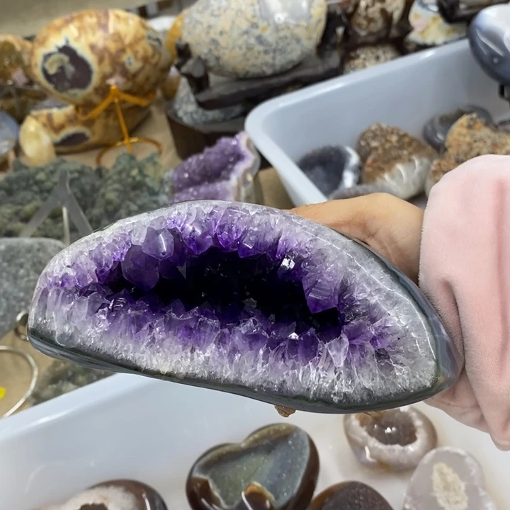 未镶嵌紫晶珠宝半成品59