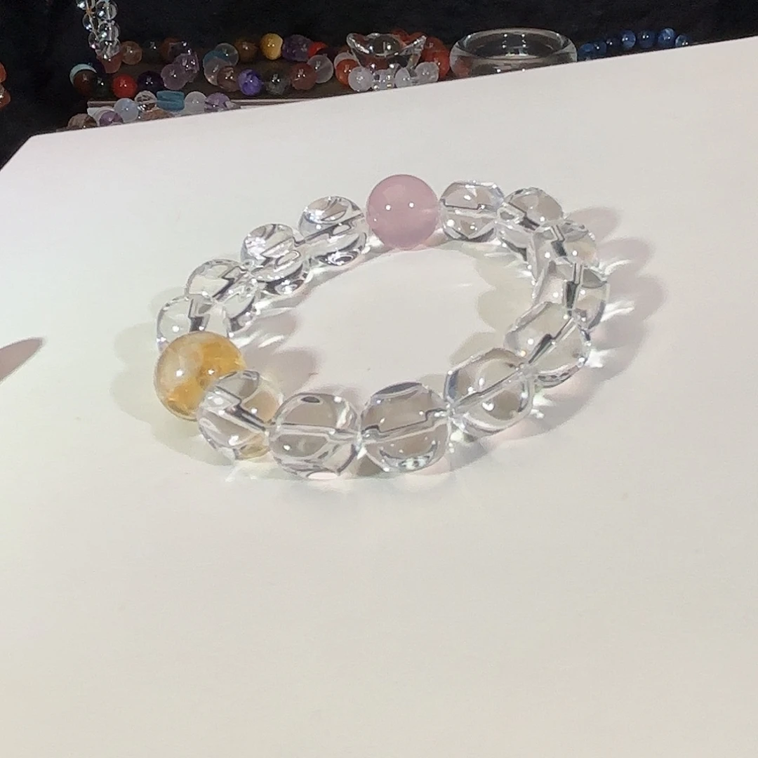 水晶手链未镶嵌白水晶